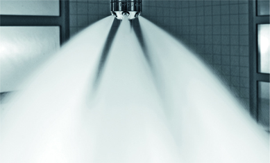 Frontier Fire Protection - Watermist Nozzle Discharge